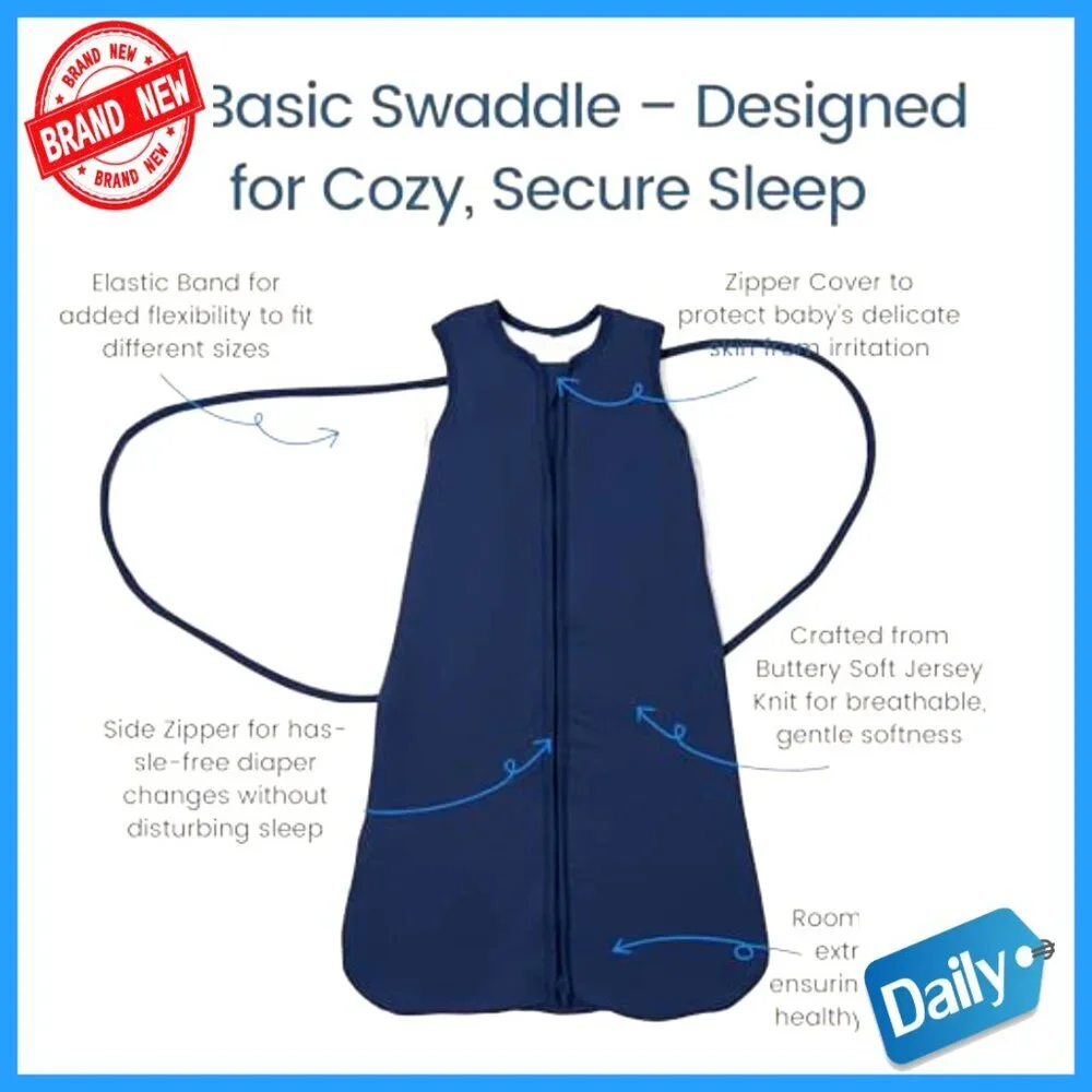 Newborn Swaddle Sleep Sack 0-3 Months, Adjustable Wearable Blanket